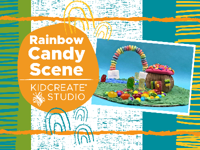 Kidcreate Studio - Johns Creek. Rainbow Candy Scene- Workshop (4-10Y)