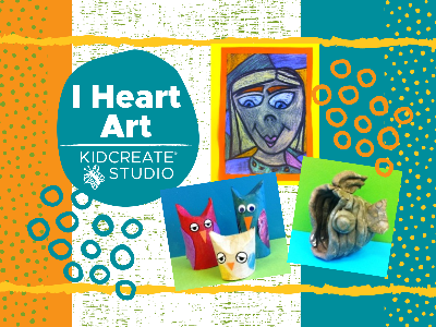 Kidcreate Studio - Fayetteville. I Heart Art Weekly Class (4-9 Years)